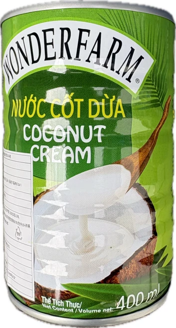 베트남 코코넛 크림 원더팜 COCONUT CREAM NUOC COT DUA, 5개, 400ml - 쿠팡