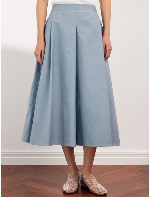 쉬즈미스 스티치 플레어 롱 스커트 SWWSKQ22050