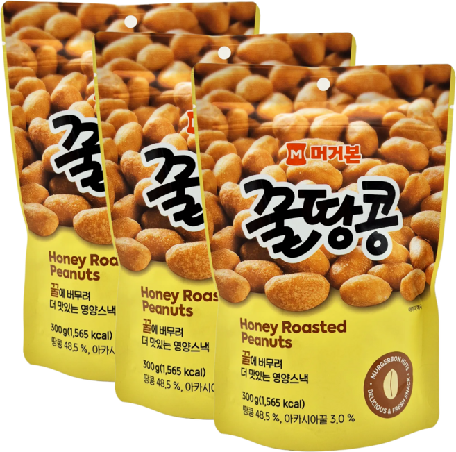 머거본 꿀땅콩, 300g, 3개