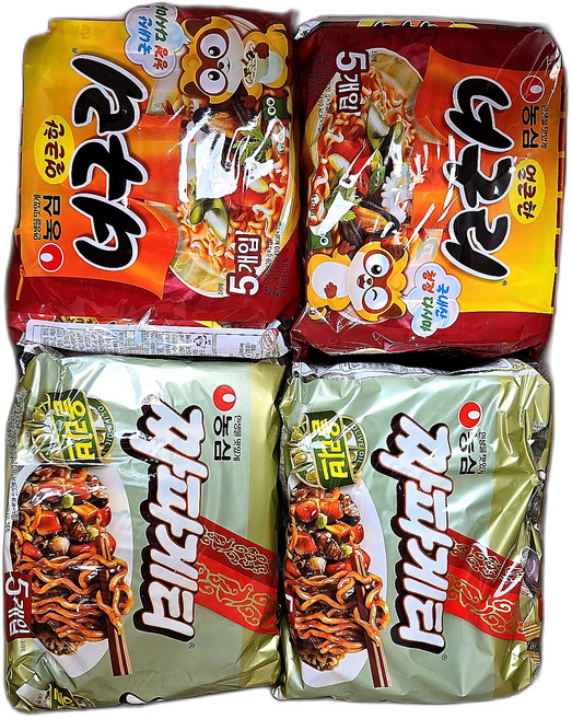 봉지라면 컵면 짜파구리 짜파게티 10개 너구리 10개 가공/즉석식품 단백질 20입