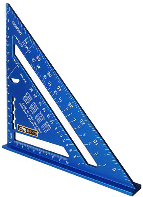 공구라면 ( 09RM ) 다용도 알루미늄 합금 삼각자 제도용 목공용 180mm 300mm, [선택2] 삼각자 180mm(파랑), 1개