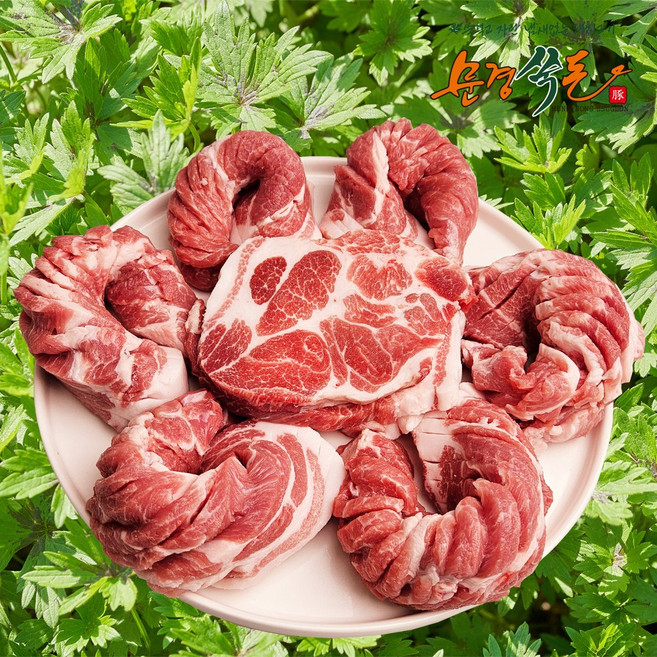 문경쑥돈 벌집목살 구이용 생목살 1+등급 한돈, 1개, 500g