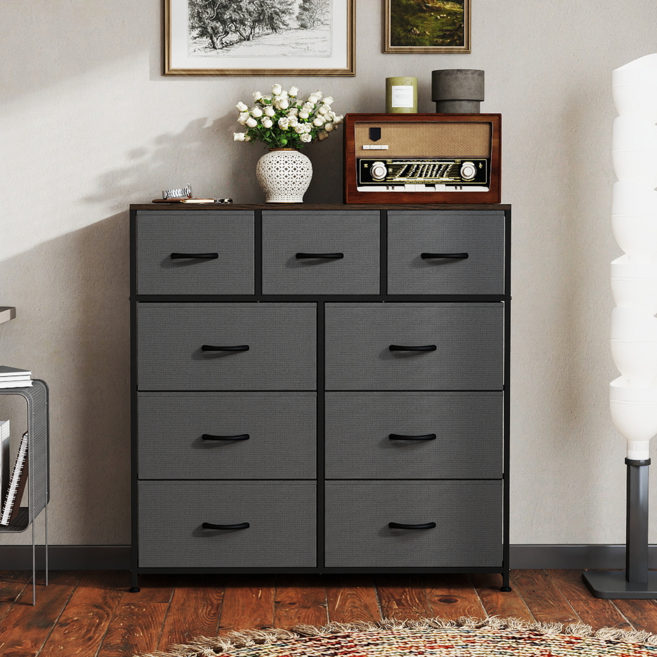 소웰라이프 패브릭 모던 수납장 시리즈 1000, 회색, 9단