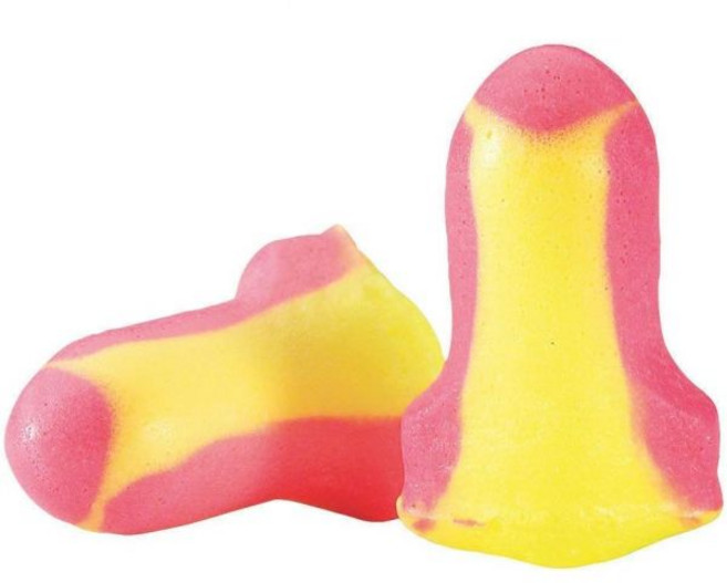 하워드 라이트 바이 하니웰 레이저 고감도 일회용 폼 이어플러그 핑크/옐로우 200쌍 LL-1 - 3301105, 50 Count (Pack of 1), 1개