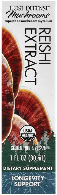 Host Defense Mushrooms™ Reishi Extract 1 fl oz (30 ml), Host Defense, Mushrooms™, Reis, 1개, 30ml - 쿠팡