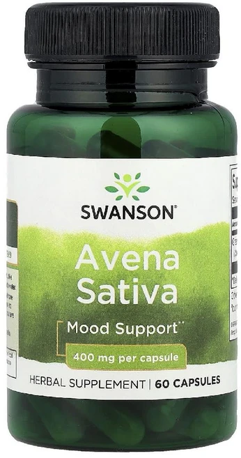 스완슨 아베나 사티바 Avena Sativa 400mg 캡슐 60정 - 쿠팡
