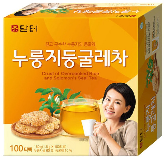 담터 누룽지둥굴레차 100T 티백차, 1개