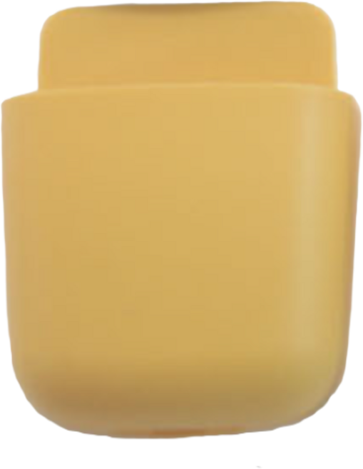 부착식 멀티수납 리모컨 거치대, 노랑, 6개