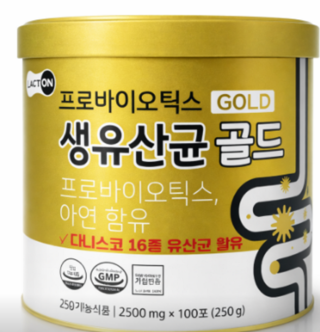 락토온 프로바이오틱스 생유산균 골드, 2.5g, 100개