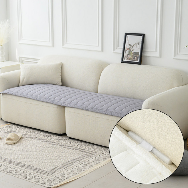 퓨어이즈룸 린넨 고정바 움직임ZERO 쇼파패드 소파