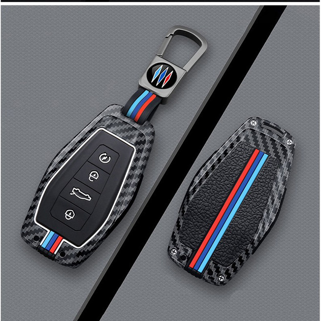 메탈릿 르노 호환 메탈 키케이스 키커버 키링 키홀더 SM6 QM3 QM6 XM3 콜레오스, R-4, 카본