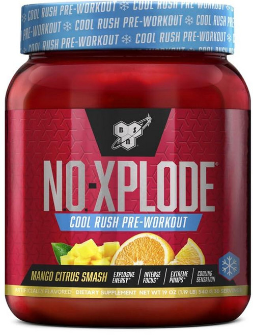 BSN 노익스부스터 노익스플로드 운동전 부스터 30서빙 1팩, 1.2 Pound (Pack of 1), 망고 시트러스 스매시, 1개