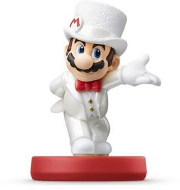 Nintendo 닌텐도 amiibo아미보 마리오 웨딩 스타일 슈퍼 시리즈 게임 연동 캐릭터 피규어, 1개