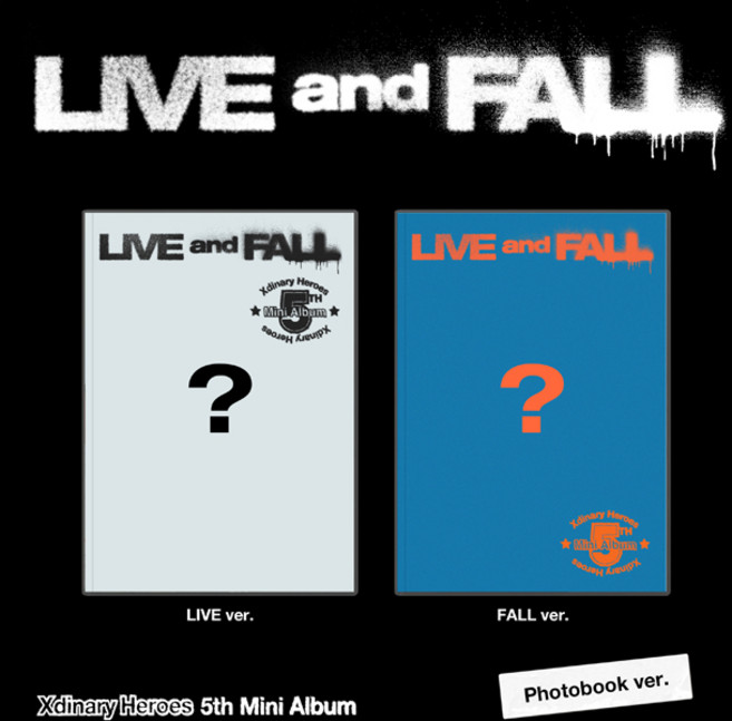 엑스디너리 히어로즈 앨범 Xdinary Heroes - 미니 5집 LIVE AND FALL 포토북버전 버전, LIVE (노랑)