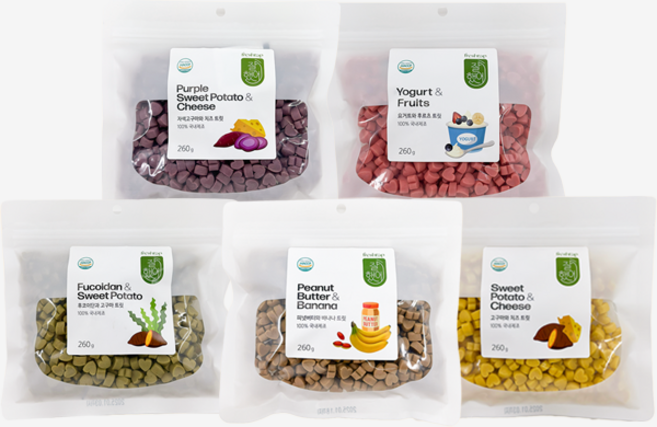 잘했어 강아지 간식 5종 (대량특가할인_ 재고소진시까지), 5개, 130g, 후코이단과 고구마