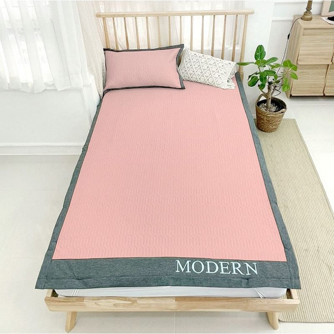 라텍스 쿨매트 텐셀 토퍼 침대 냉감 베개커버 세트, 슈퍼싱글, 0.5cm