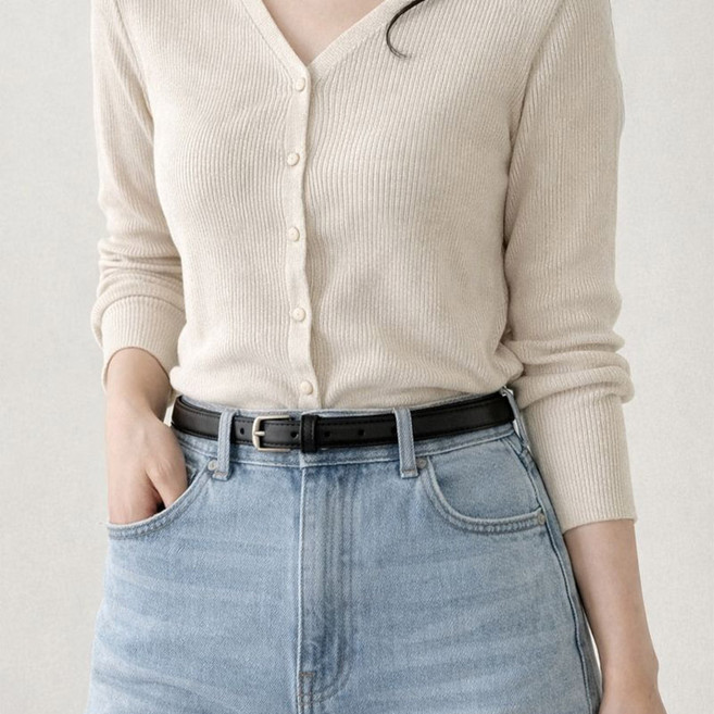 해비토리 여성 캐주얼 벨트 가죽 허리띠