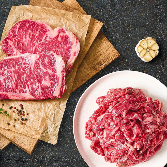 [왕비집] 1++한우 채끝등심 200g + 불고기 200g