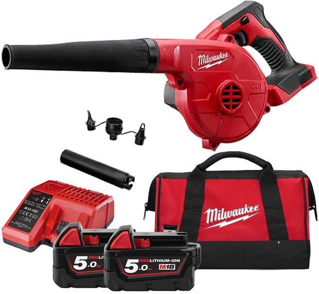 밀워키 M18 BBL-502B 충전송풍기 풀세트, 본품 + 배터리2개이상, 1세트, 5. M18 BBL-502B