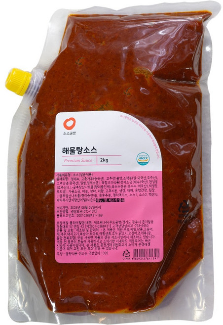 공방 해물탕 소스 냉장 2kg, 1개