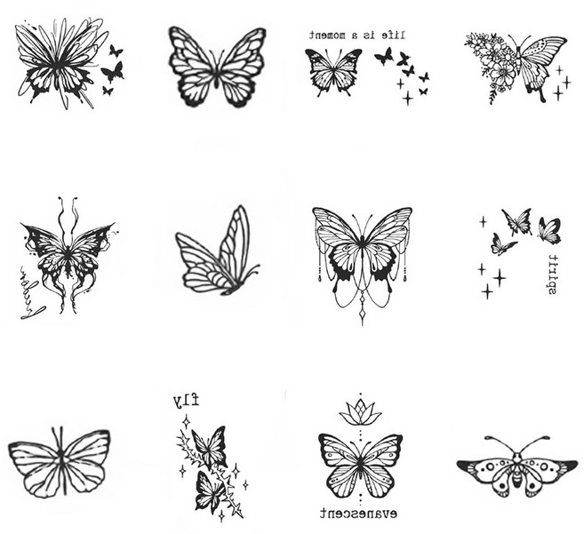 케이엠 타투 스티커 셀프 인스턴트 헤나 문신, 1세트, 타투색 51번