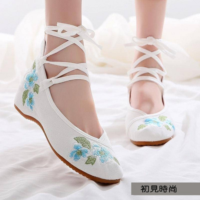 老北京布鞋 民族風古風繡花女鞋
