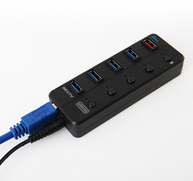 넥스트유 USB3.0 4포트+충전 1포트 유전원허브 /NEXT-UH305, USB3.0 4포트 -[NEXT-UH305], 1개