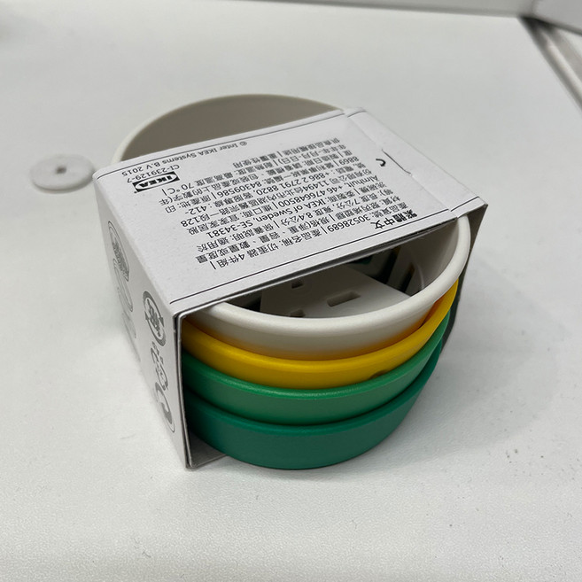 이케아 웁퓔드 에그슬라이서 4종 혼합색상 계란 절단 7cm 305.286.89, 1개