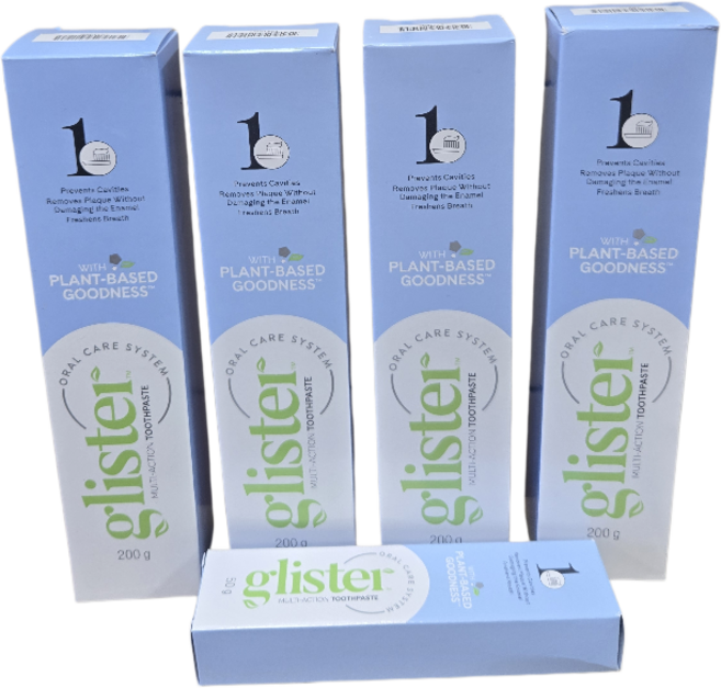 암웨이 글리스터 컴플리트 치약 200g 4개입 + 휴대용 치약 / 정품 / 롯데택배 빠른도착, 1세트, 850g