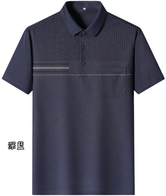 AT 涼感透氣冰絲短袖POLO衫 適合50-90公斤男性