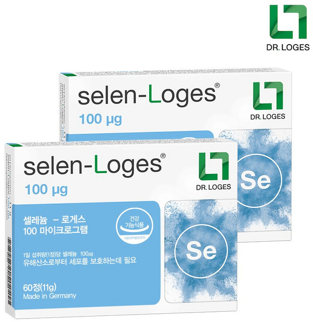 [닥터로게스] 독일 정식 수입 Selen-Loges 셀레늄 로게스 100mcg, 60정, 2개