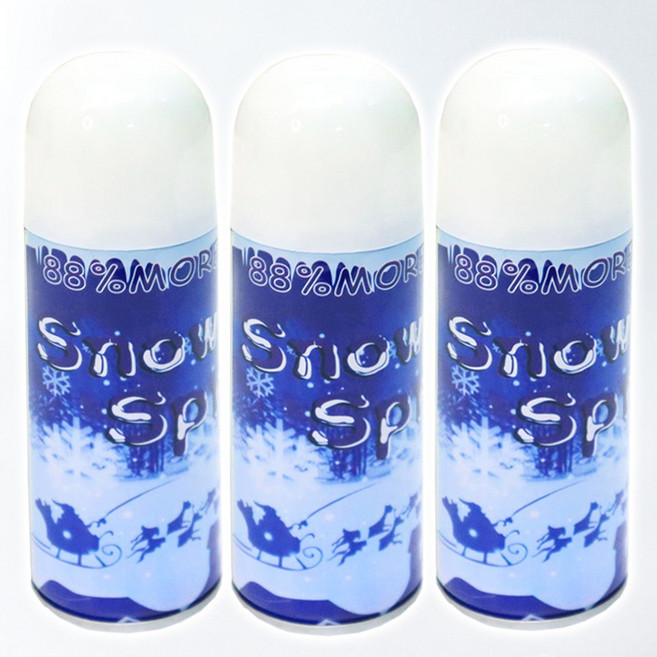 스투피드 눈 데코 스프레이, 1세트, 스노우 윈도우 데코 스프레이 3개입