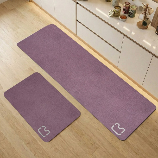 모레아오브제 빨아쓰는 소프트 규조토 주방매트 발매트 1+1 세트 무지단색심플 14종, SIM-2605