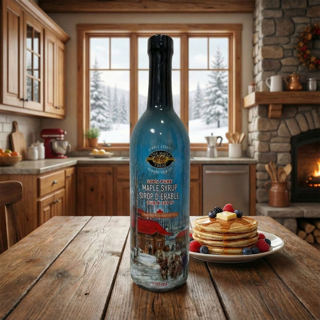 바우네 더메이플 트리트 메이플시럽 캐나다산 천연 시럽 설탕대신 가능 750ml, 2개