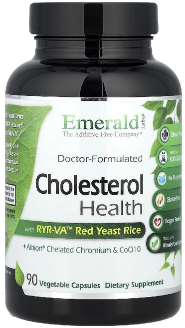 Emerald Laboratories 콜레스테롤 헬스 90 베지캡 Laboratories (에메랄드 래보라토리스), Emerald Laboratories Cholester, 1개, 90정 - 쿠팡