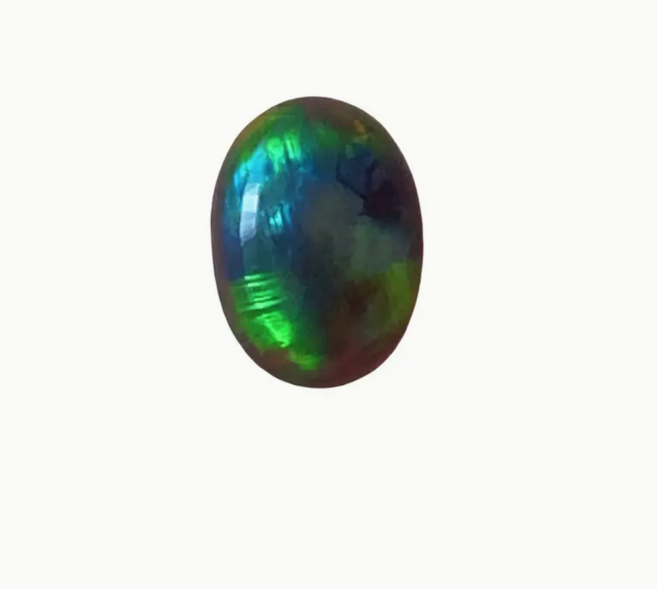 천연 FreE 에티오피아 오팔 원석, 1개, 블랙 6x8mm