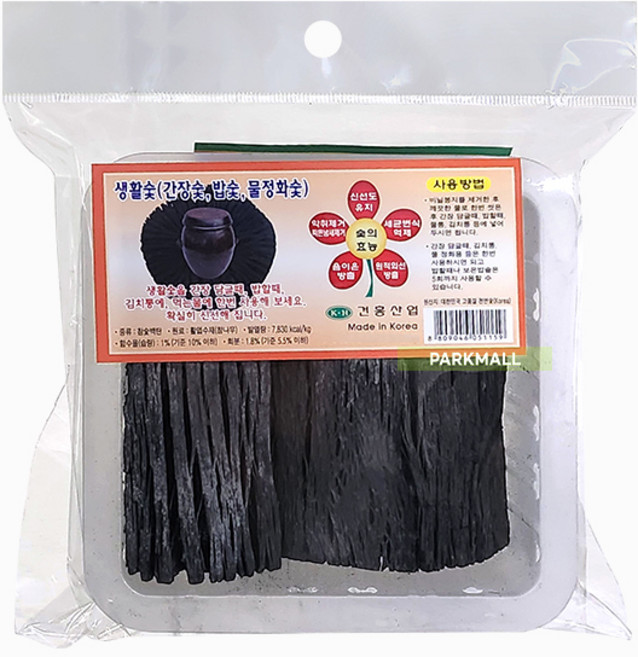 국산 강원 참나무 백탄 참숯 (김장숯 생활숯 간장숯 밥숯 물정화숯 탈취 음식 공기청정숯), 1개, ONE