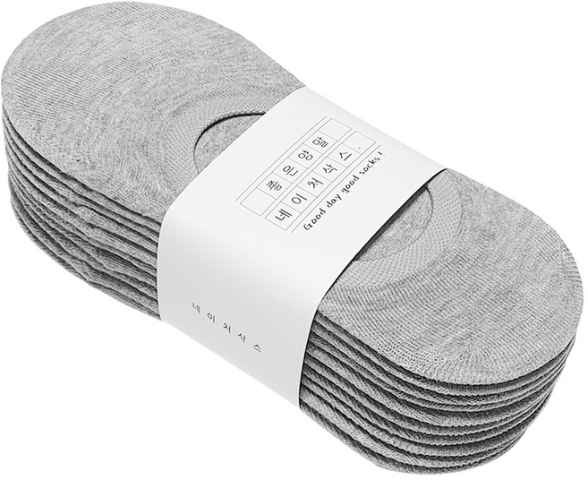 네이처삭스 남.여 벗겨지지 않는 실리콘 덧신 10켤레(두가지 색상 혼합선택가능)