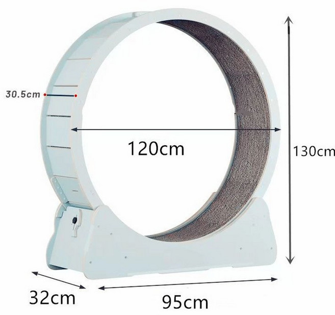 무소음 캣휠 베어링 캣워커 놀이기구 고양이 고양이캣휠 캣타워, 라이트그린 MDF XL 7.5kg이상