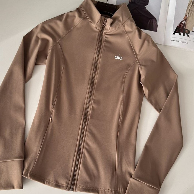 ALO 여성 스포츠 상의 자외선 차단제 요가 아우터웨어 아웃도어 알로