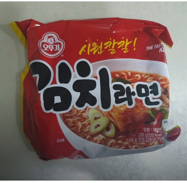 오뚜기 김치라면 120g, 10개