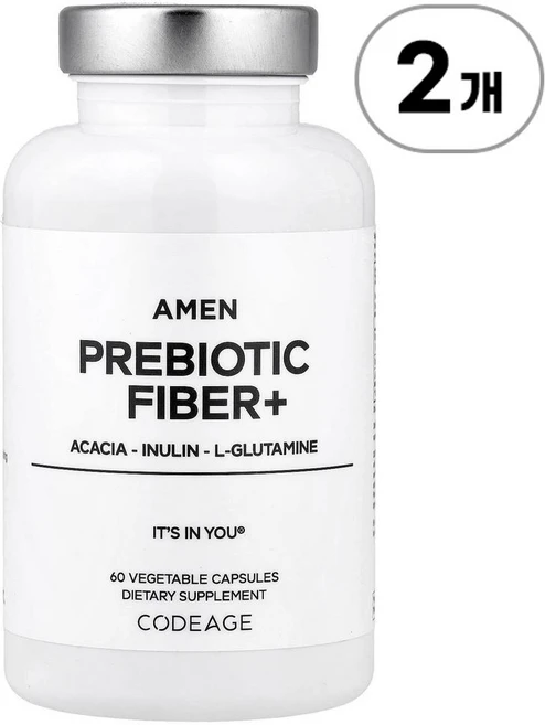 코드에이지 에이멘 프리바이오틱 파이버+ Codeage Amen Prebiotic Fiber+ 60정, 2개 - 쿠팡