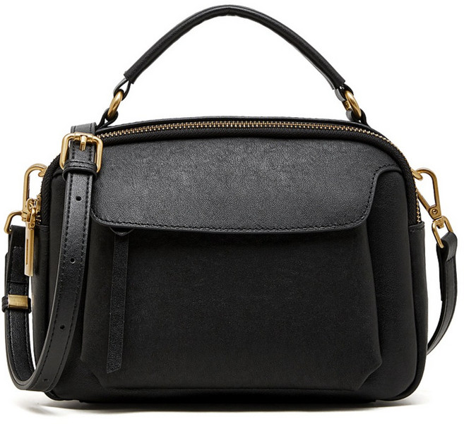 S.S.N 수납좋은 천연 소가죽 여성 데일리 크로스 가방