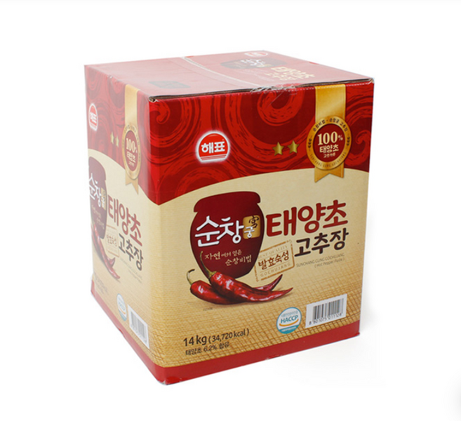 사조해표 태양초 고추장 순창궁 업소용 14kg 캔, 22개