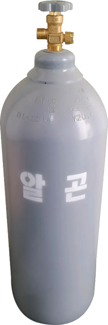 글로벌가스텍 가스통 소형타입, 1개, 알곤용기-20L