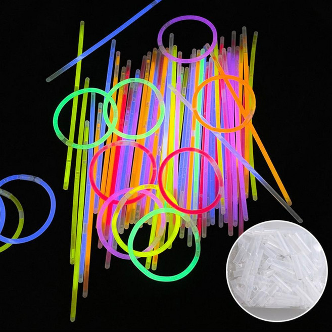 클럽 파티 행사 콘서트 야광 봉 팔찌 스틱100P 키즈 파티소품 아동