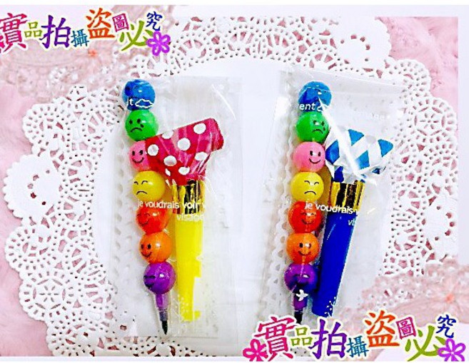 甜蜜遇見愛 表情葫蘆彩虹筆 吹龍 (精美包裝) 婚禮小物/送客禮/生日禮物/幼稚園慶生/來店禮/創意蠟筆, 1個, 1組
