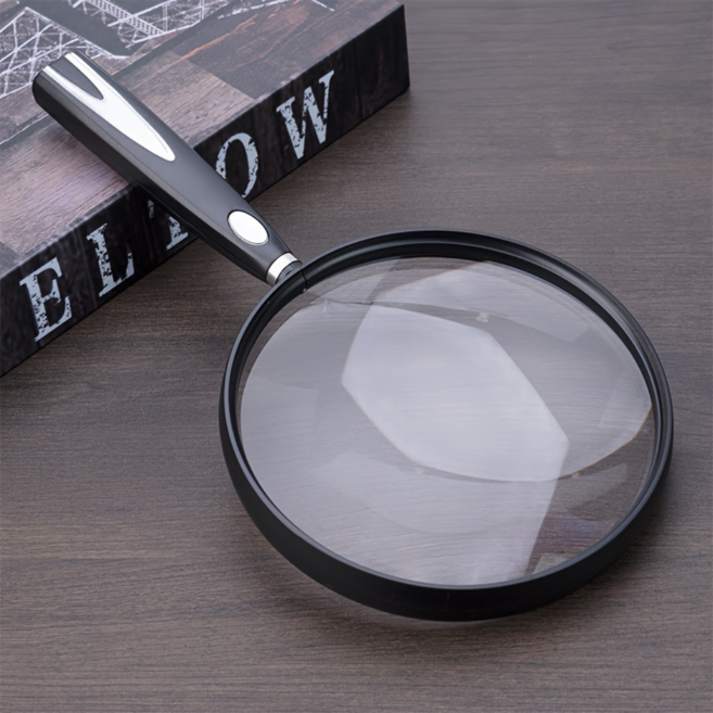 빅사이즈 고배율 확대 돋보기, 1개, 블랙