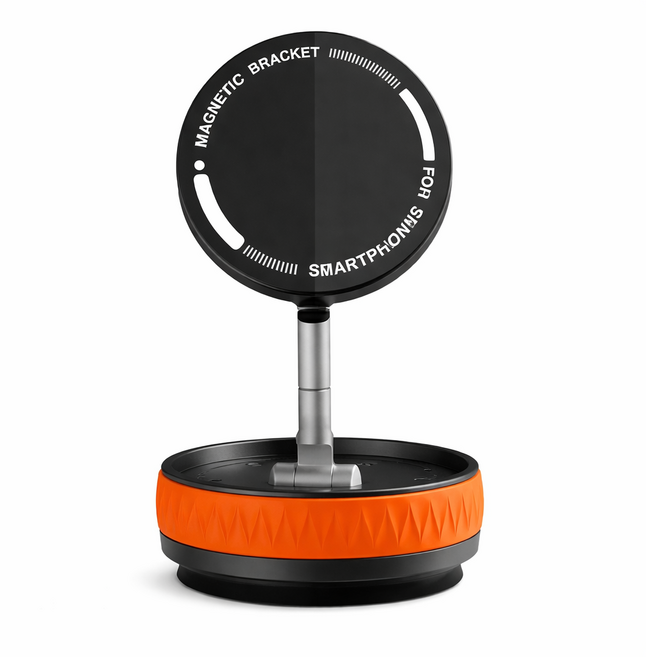 맥키퍼360 차량용 맥세이프 흡착 거치대, 오렌지, 1개