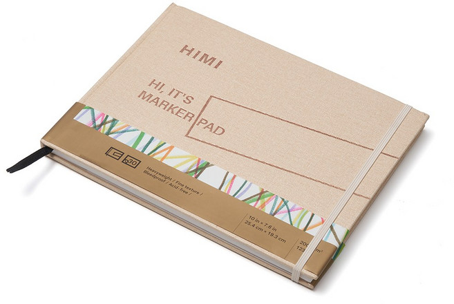 미야 마카패드 수채화용지 캘리그라피 드로잉 어반 스케치북 200g 30매, 1개, A4